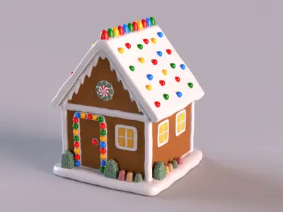 Gingerbread House 3D model