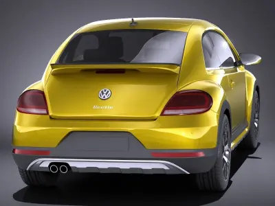 Volkswagen Beetle Dune 2018 VRAY 3D model