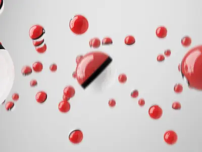 Pokeballs group of pokemon balls Free 3D model