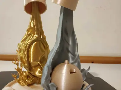 Coffee Kiss optimized for 3D PRINTING 3D print model