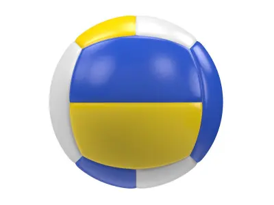 Volleyball ball  Low-poly 3D model buy