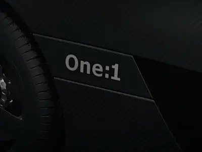 Koenigsegg One 1  Full Exposed Carbon - Interior and Engine Bay Low-poly 3D model