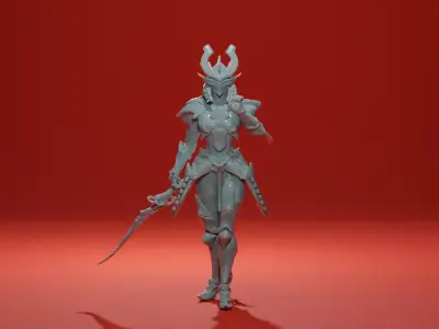 Garasu Samurai - SCI-FI Fencing Duellist Free 3D print model