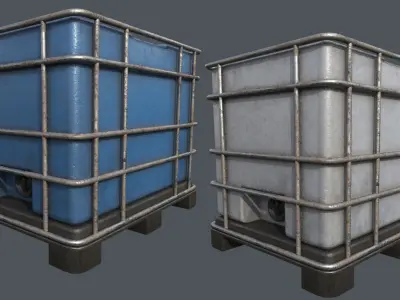 Liquid Container PBR Low-poly 3D model