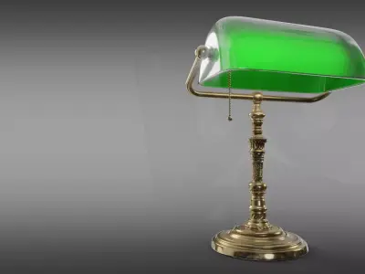 The bankers lamp 3D model
