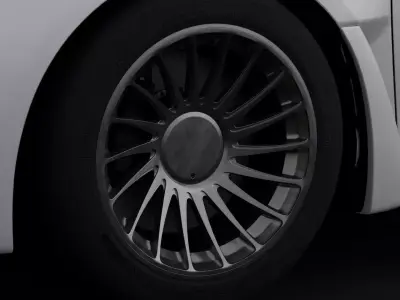 3SDM 004 Aftermarket Wheel Low-poly 3D model