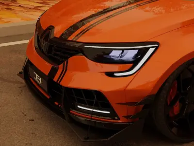 Renault Arkana Widebody Rigged 3D model