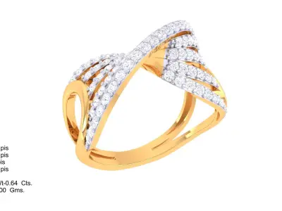 Diamond Ring 3D print model 11