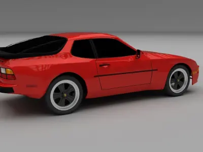 Porsche 944 3D model