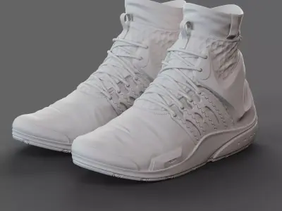Realistic Cyberpunk Sport Shoes 3D model