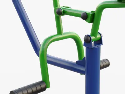 Realistic Outdoor Gym set  3D model
