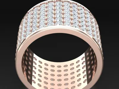 Luxury Men Rings Designs 4MR073 3D print model