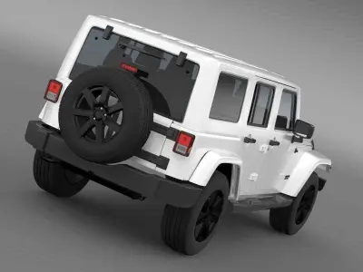 Jeep Wrangler Unlimited Altitude 2014 3D model