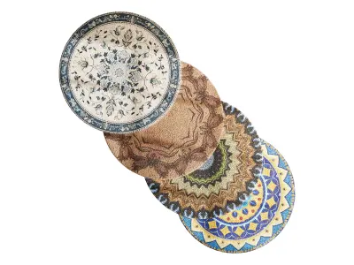 round carpet 13 3D model