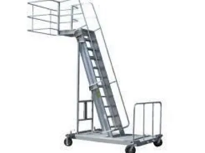 mobile ladder on wheeled 3D model