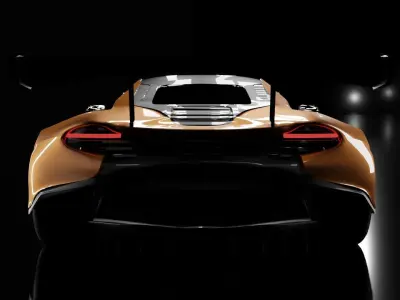McLaren 650s GT3 2015 3D model 3D model