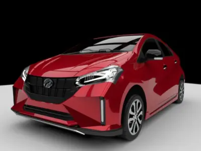 Perodua Myvi 2021 3D model