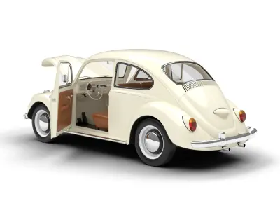 Volkswagen Beetle Type 1 1200 1965 HQ 3d model 3D model