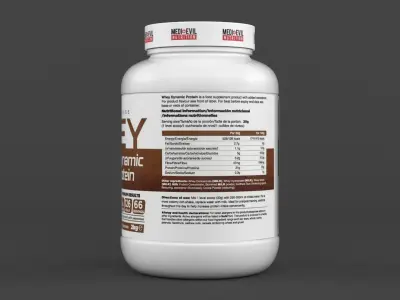 Protein Powder 3D model 140