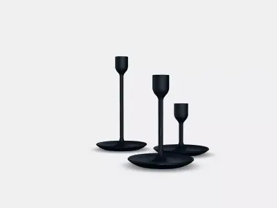 FULLTALIG Candlestick set of 3 1 Low-poly 3D model