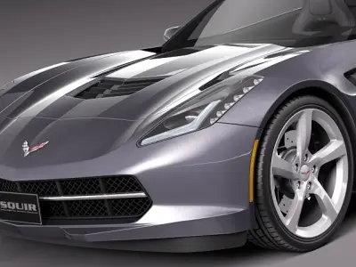 Chevrolet Corvette C7 Stingray Convertible 2014 3D model