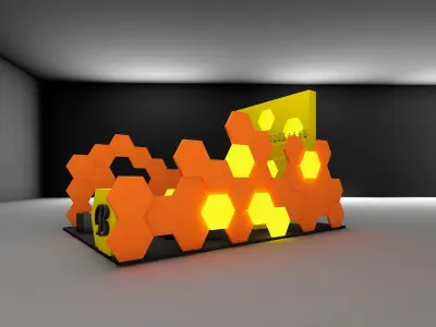 BOOTH EXHIBITION DESIGN 3D model