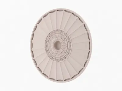 Classic Ceiling Medallion 01 3D model