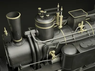 MAV 40 Steam Locomotive Tank Engine Free 3D model