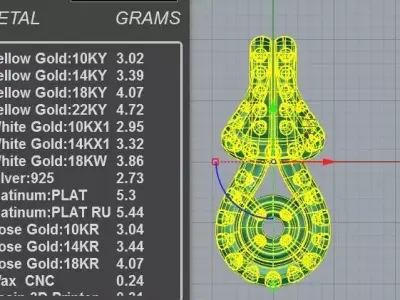 Luxury 1 Carat Diamond Pendant  3D print model