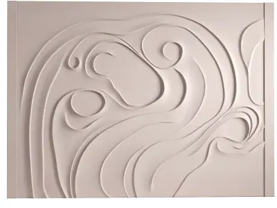 Decorativ panel wave 29 3D model