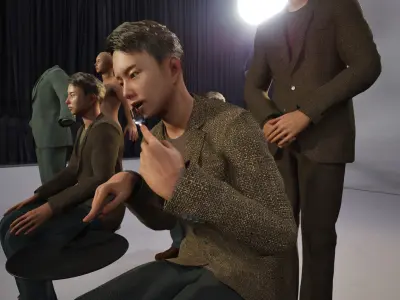 Modular Character - Asian Smart Casual Man - MY2 Low-poly 3D model