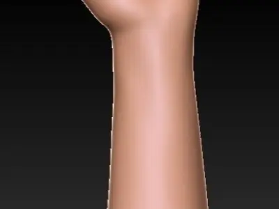 FLOWER HOLDING HAND VASE 2 3D print model