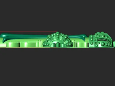 CROSS WITH CROWNS 3D print model