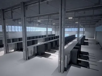 Factory site Fabric Plant 3D model