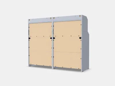 HAUGA Storage combination 7 Low-poly 3D model