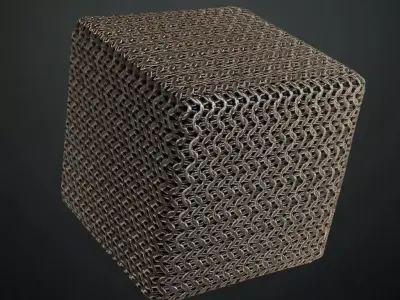 Woven Chainmail Texture PBR Seamless Texture
