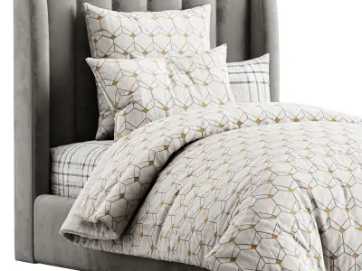 Avalon Platform Bed 3D model