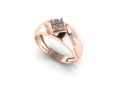 men wedding ring for daimonds 3D print model purchase