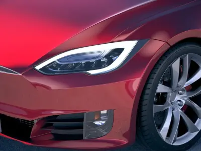 Tesla Model S P100D 2018 3D model