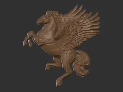 horse cnc baserelife 3D print model