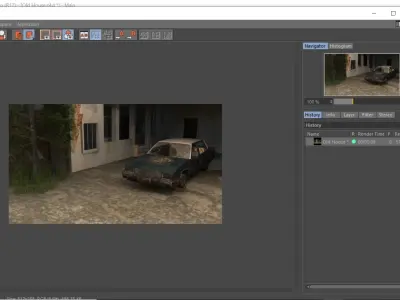 Rustic Abandoned Residence Low-poly 3D model