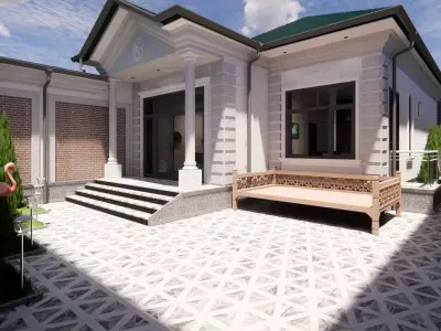 Interior and exterior revit Free 3D model