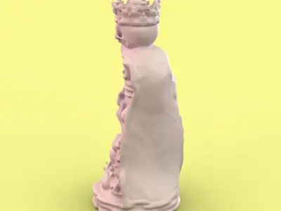 Skull King chess piece 3D print model