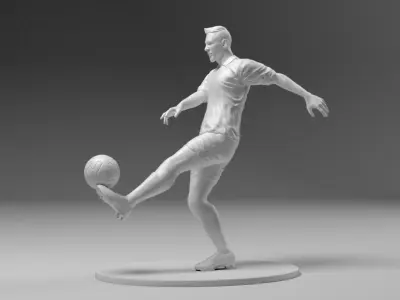 Footballer 03 Footstrike 08 Stl 3D print model