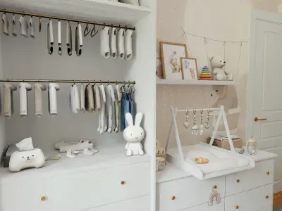 Baby Room 5 Blender Scene 3D model