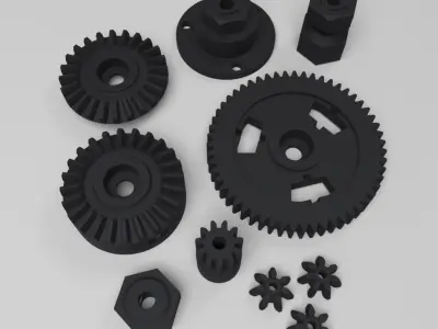 direct drive differential 3D print model