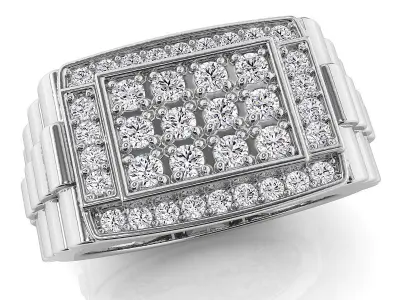 Big fancy mans ring 3D print model