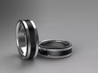 ring design No07 Low-poly 3D model