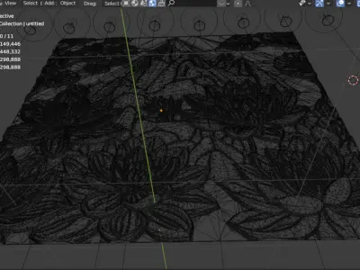 modern panel wall decor set wall relief mural CNC 150 3D model