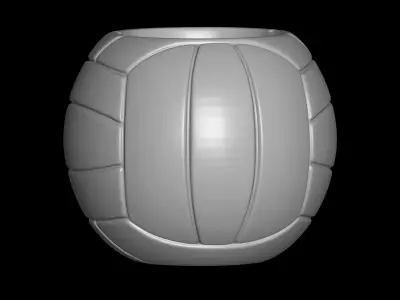 Volleyball Planter container pencil holder 3D print model